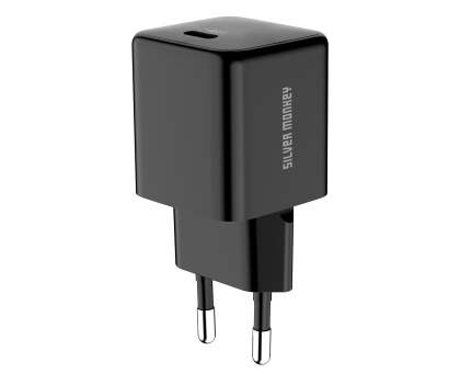 Ładowarka do smartfonów Silver Monkey Ładowarka GaN Core Uno 30W Czarna
